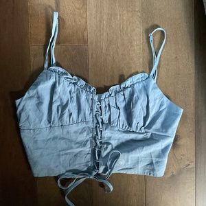 Cute blue pacsun crop top, medium